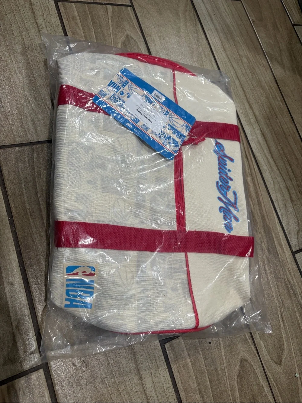 NBA Spider-Man Red and White Duffel Bag - Men